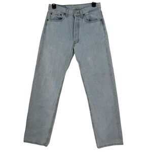 Levi's Vtg 501XX Light Wash Men's Button Fly‎ Blank "R" Jeans 31 x 30